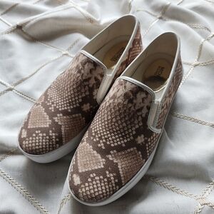 Michael Kors‎ Snake Print Slip On Sneakers Women's Size 6.5M Tennis Shoes